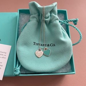 Tiffany & Co. Tiffany Blue Double Heart Tag Pendant